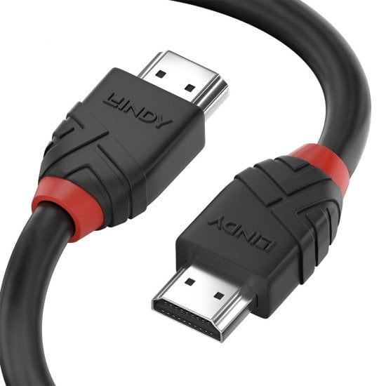 Lindy 36771 1M HDMI (M) 2.1 Ultra High Speed Black Line 7680x4320@60Hz Cable - Black