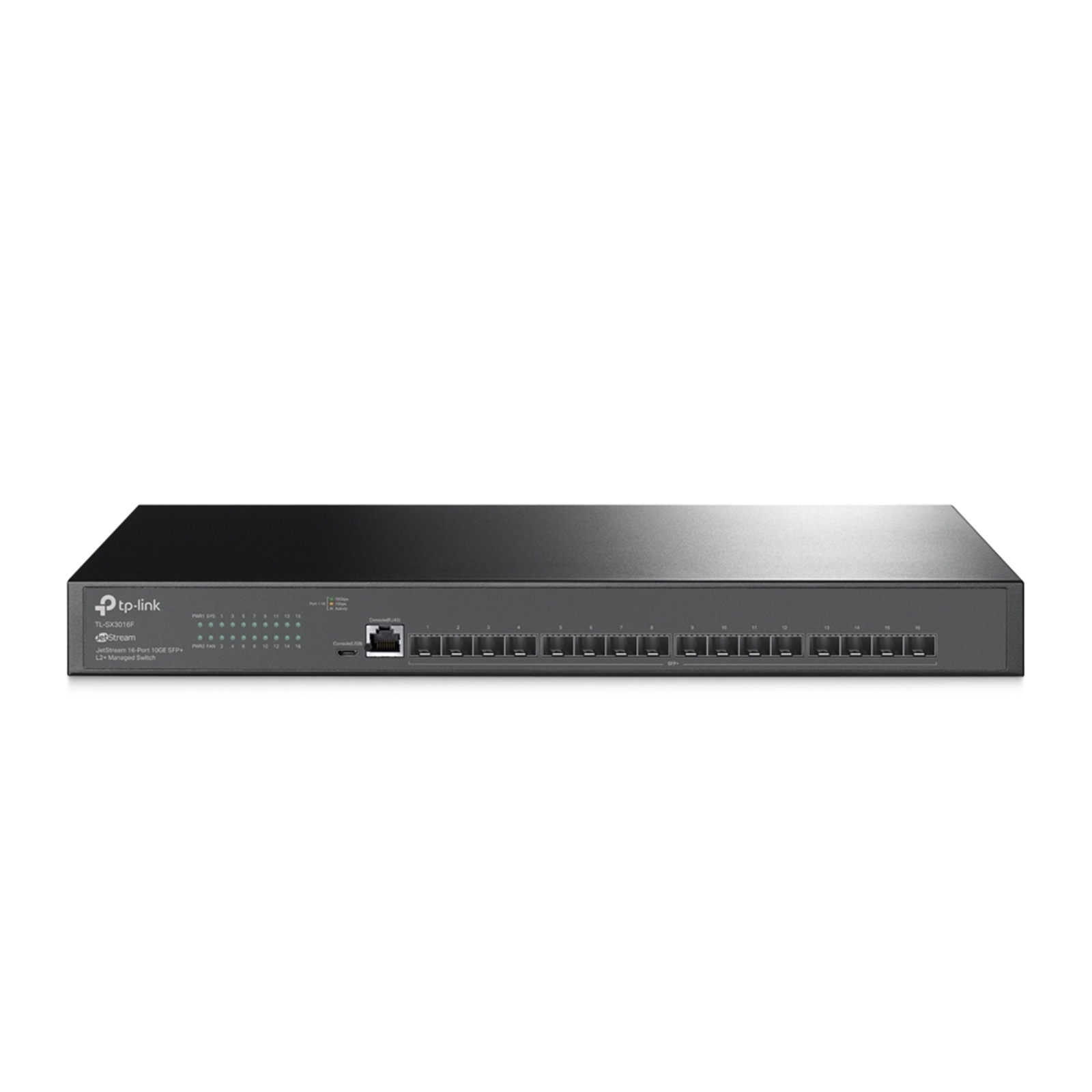TP-Link JetStream TL-SX3016F 16-Port Metal 10GE SFP+ L2+ Managed Switch