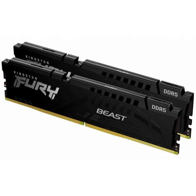 Kingston FURY Beast (KF560C36BBEK2-16) 16GB (8GB x 2) System Memory, 6000MT/s, DDR5, CL36, DIMM, Black
