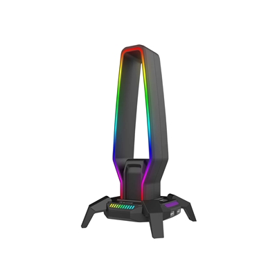 Marvo Scorpion HZ-10 Kobe 30 USB RGB Gaming Headset Stand and Hub (Black)