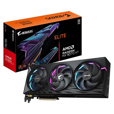Gigabyte AMD Radeon RX 9070 XT ELITE 16GB GDDR6 Graphics Card, 4096 Streams, TBD MHz Core Clock, Triple Fan, RGB, 2x DisplayPorts / 2x HDMI Ports