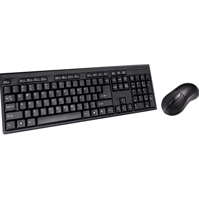 Target KBMS-001 Wired USB Keyboard & Mouse Combo, Spill-Resistant Full-Size Keyboard with Multimedia Keys + 800 DPI Optical Mouse, Plug-and-Play