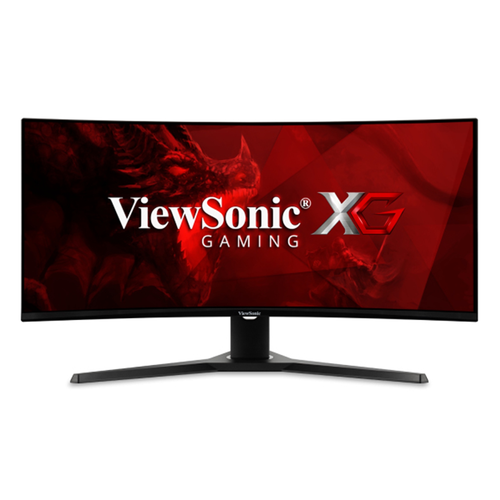 Viewsonic VX3418-2KPC 34 Inch Curved Gaming Monitor, UWQHD, HDMI, Display Port, 180Hz, 1ms, Freesync, Speakers, Height Adjustable, VESA