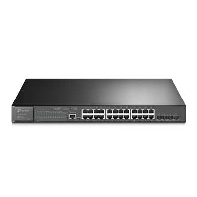 TP-Link JetStream TL-SG3428XMP 24-Port Metal Gigabit and 4-Port 10GE SFP+ L2+ Managed Switch with 24-Port PoE+ (384W)