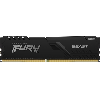 Kingston FURY Beast KF436C18BB/16 16GB (1x 16GB) DIMM System Memory, 3600MHz, DDR4, CL18, Black, Intel XMP