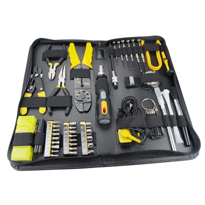 Sprotek 58 Piece Computer & Electronics Repair Tool Kit In A Case, All Tools Are Fully Demagnetized To Protect Your Computers Hard Drive Or Magnetic Media From Damage.