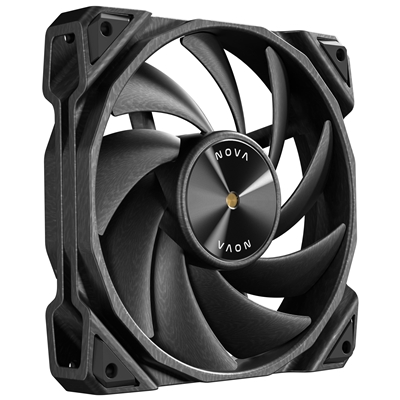 Antec NOVA 120 PWM Fan - High-Performance Cooling with Fluid Dynamic Bearing, Precise Three-Phase Speed Control, Industrial-Grade Metal Construction, and Dustproof Design