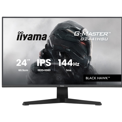 iiyama G-Master Black Hawk gaming monitor G2441HSU-B1 24" Black, IPS, Ultra Slim Bezel, Full HD, 144Hz, 1ms, FreeSync, HDMI, Display Port, USB Hub