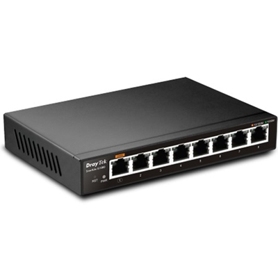 DrayTek VSG1080-K VigorSwitch G1080 8 Port Gigabit Smart Managed Desktop Switch