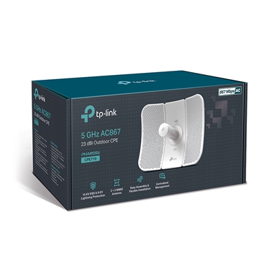 TP-Link Pharos CPE710 5GHz AC 867Mbps 23dBi Outdoor CPE