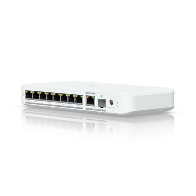 Ubiquiti USW-FLEX-2.5G-8-POE UniFi Flex 2.5G Ultra Compact 8 Port POE/USB-C Powered POE++ Managed Switch