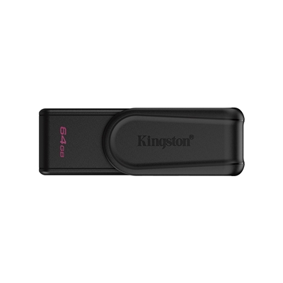 Kingston DataTraveler Exodia S DTXS/64GB USB Flash Drive, 64GB, USB 3.2,  Black, Swivel Cap Design