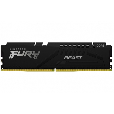 Kingston FURY Beast KF552C40BB-16 16GB (1x 16GB) DIMM System Memory, 5200MHz, DDR5, CL40, Black, Intel XMP