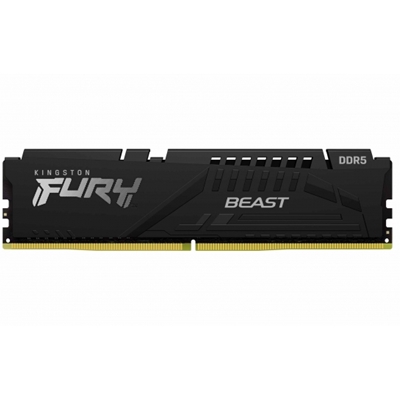 Kingston FURY Beast KF556C40BB-8 8GB (1x 8GB) DIMM System Memory, 5600MHz, DDR5, CL40, Black, Intel XMP