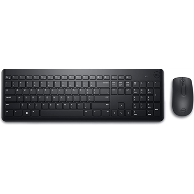 Dell KM3322W-R Wireless Keyboard and Mouse Set for Windows, 2.4GHz Wireless, QWERTY UK English Layout, Black